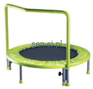 Mini trampolina dla dzieci z poręczą