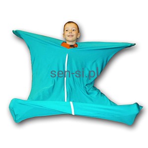 Worek "duszek" elastyczny, niebieski L