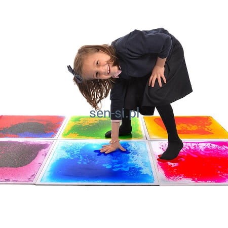 Zestaw 6 paneli sensorycznych z cieczą 50x50 cm