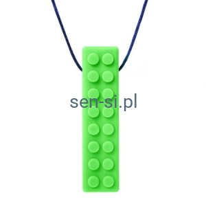 Gryzak, Naszyjnik klocek BRICK STICK miękki 